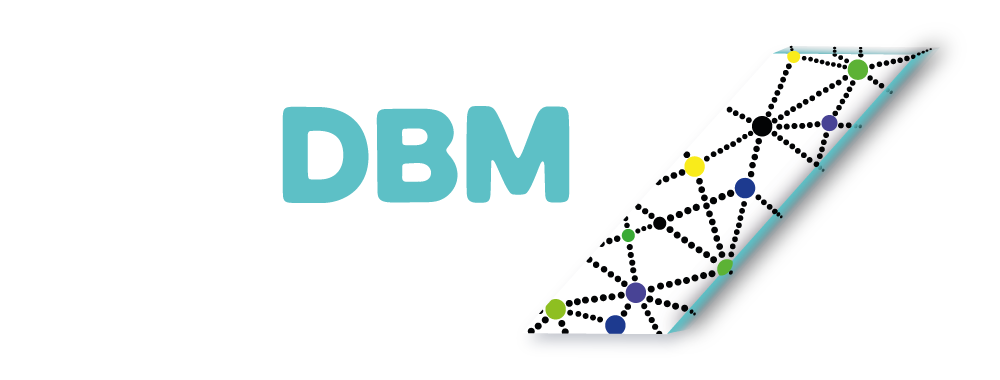 BigDBM with logo in white color